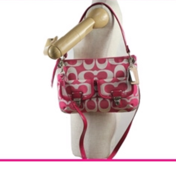 Coach Poppy Metallic Signature Sateen Hippie - Picture 8 of 8